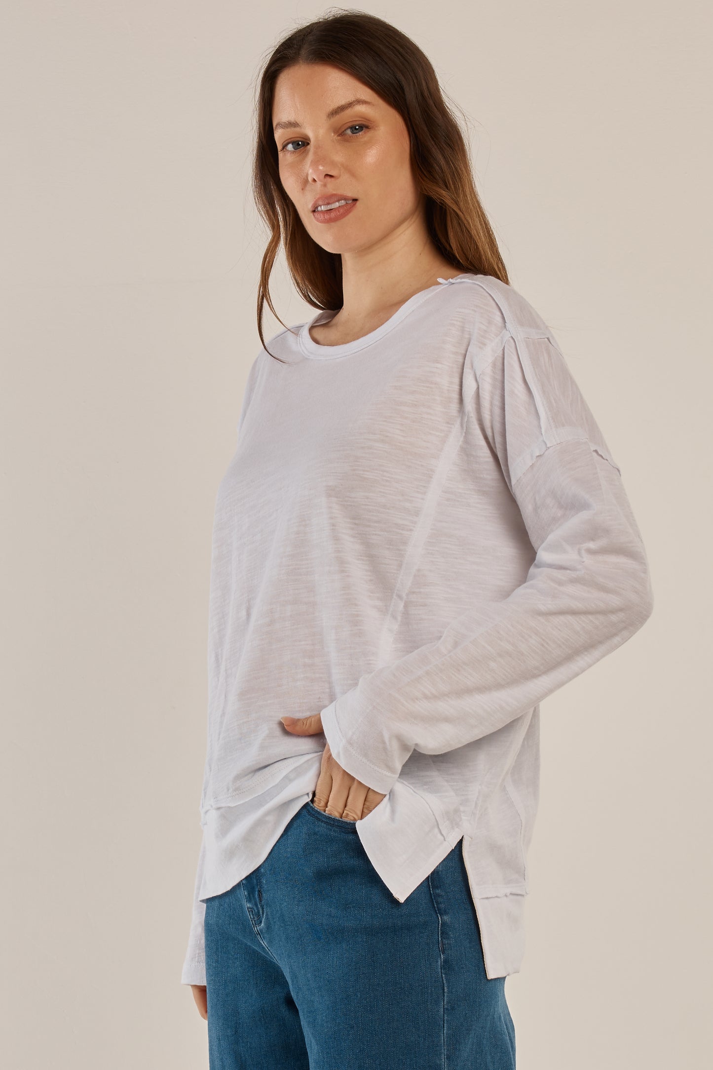 Beatris Tee - White