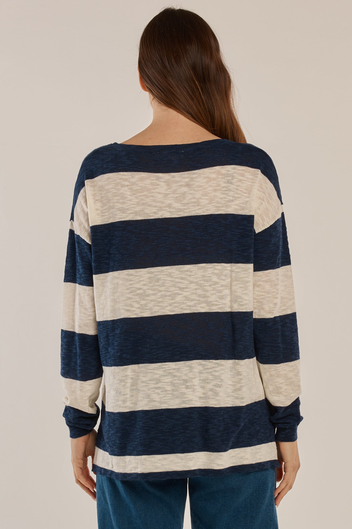 Natasha Knit Top - Ocean Stripe