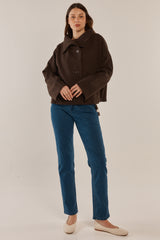 Prue Pea Coat - Chocolate