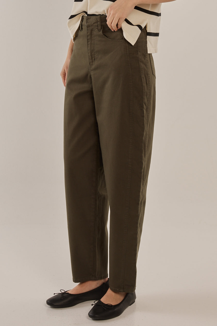 Barrel Leg Chino - Khaki