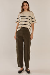 Barrel Leg Chino - Khaki