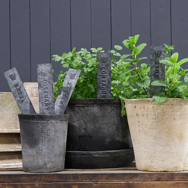 Herb Stakes Pressed Tin S/5