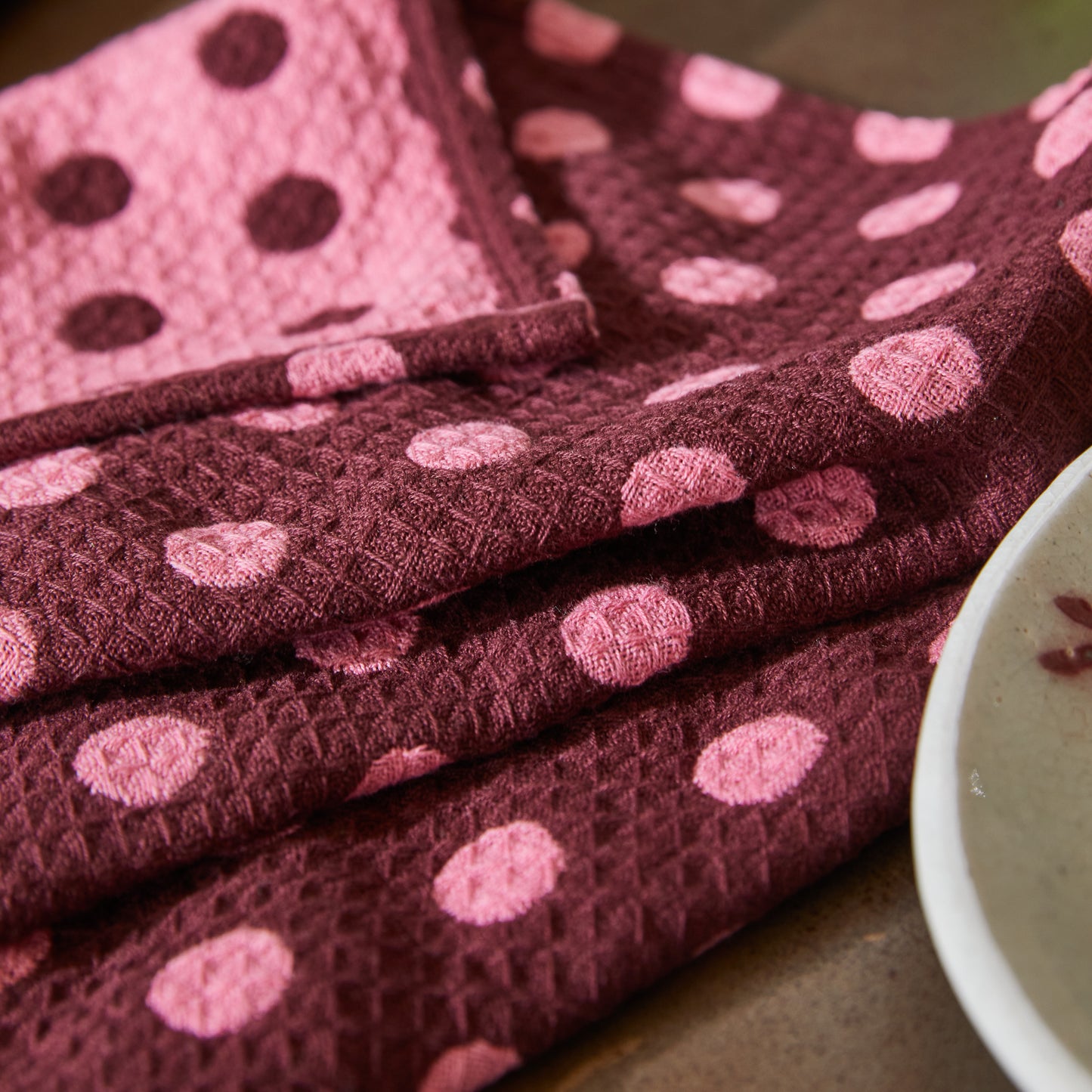 Paige Tea Towel - Rosewood