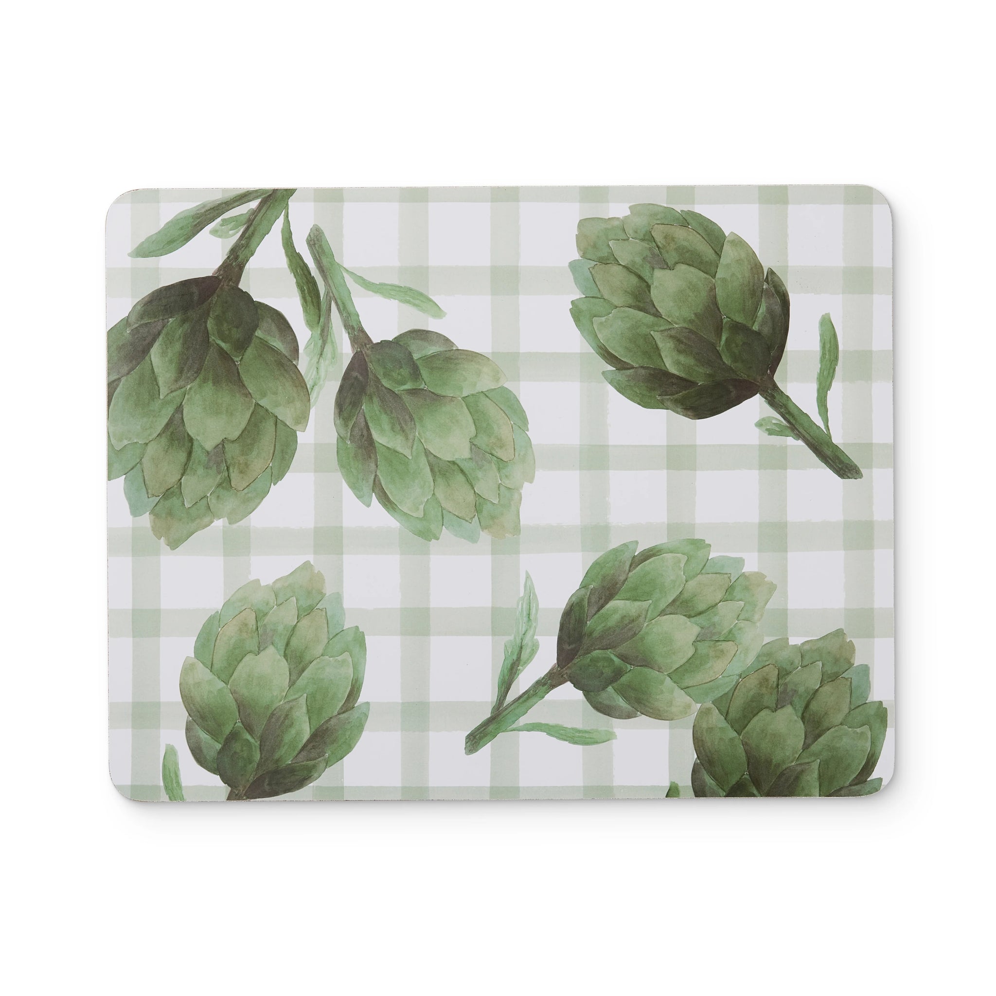 Artichoke Rectangle Hard Placemat S/4