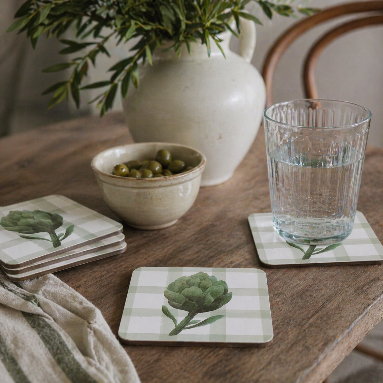 Artichoke Coaster S/4