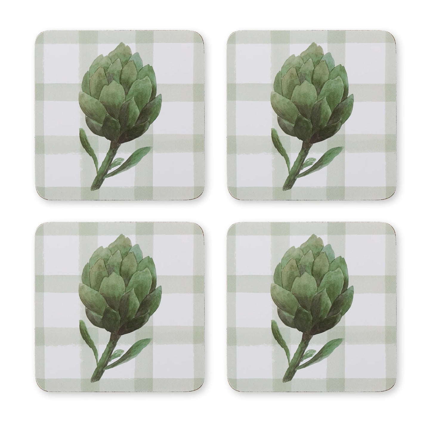 Artichoke Coaster S/4