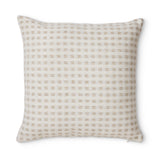 Checkers Cushion 50cm - Cream/Beige