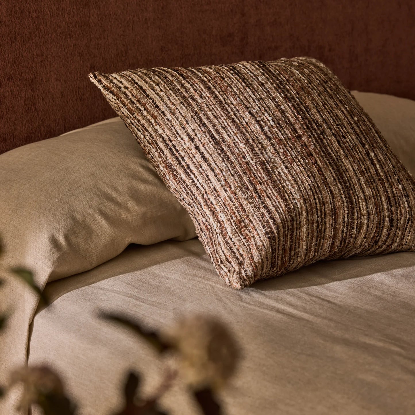 Melange Cushion 50cm - Nutmeg