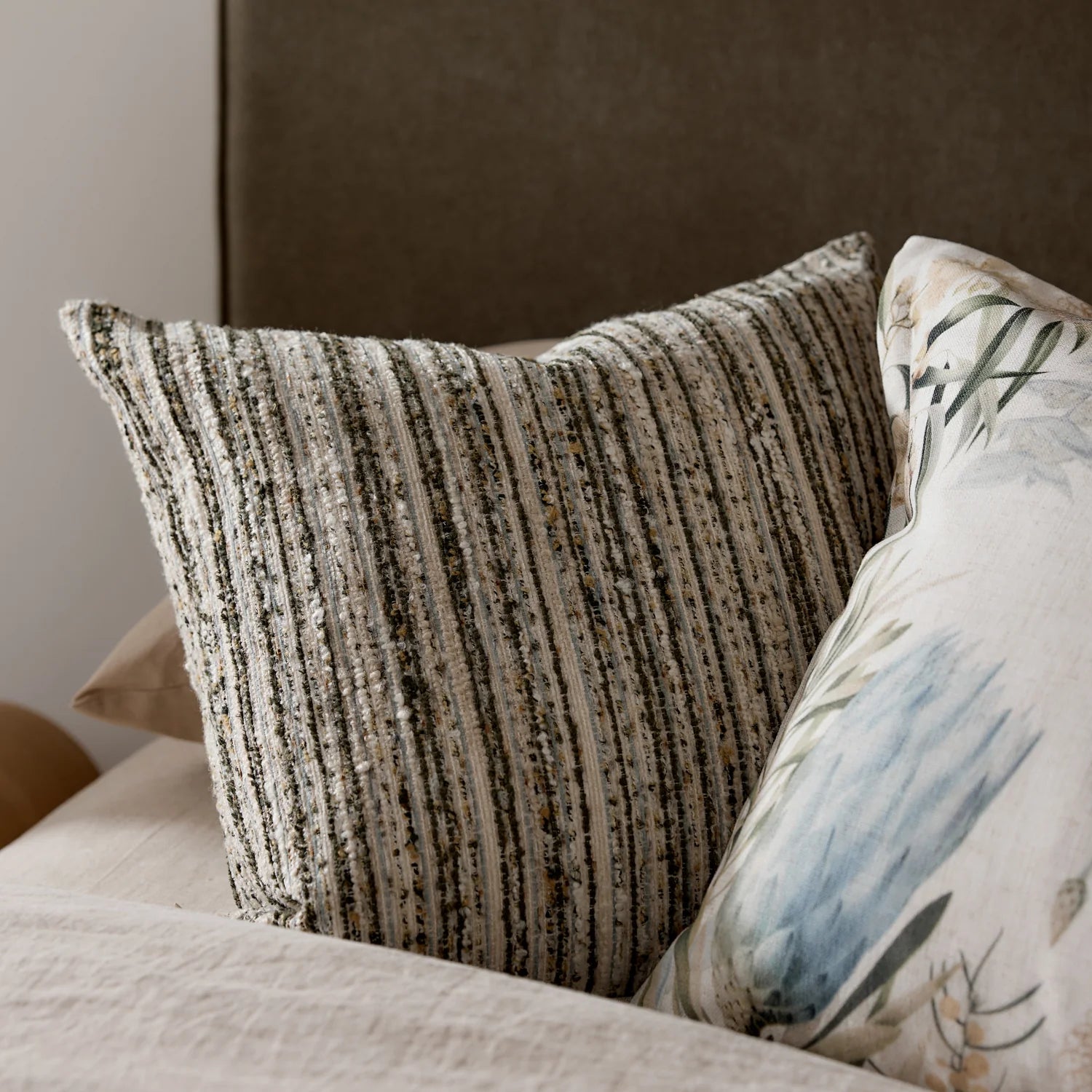 Melange Cushion 50cm - Blue/Green