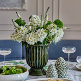 Cassie Pedestal Vase - Dark Green