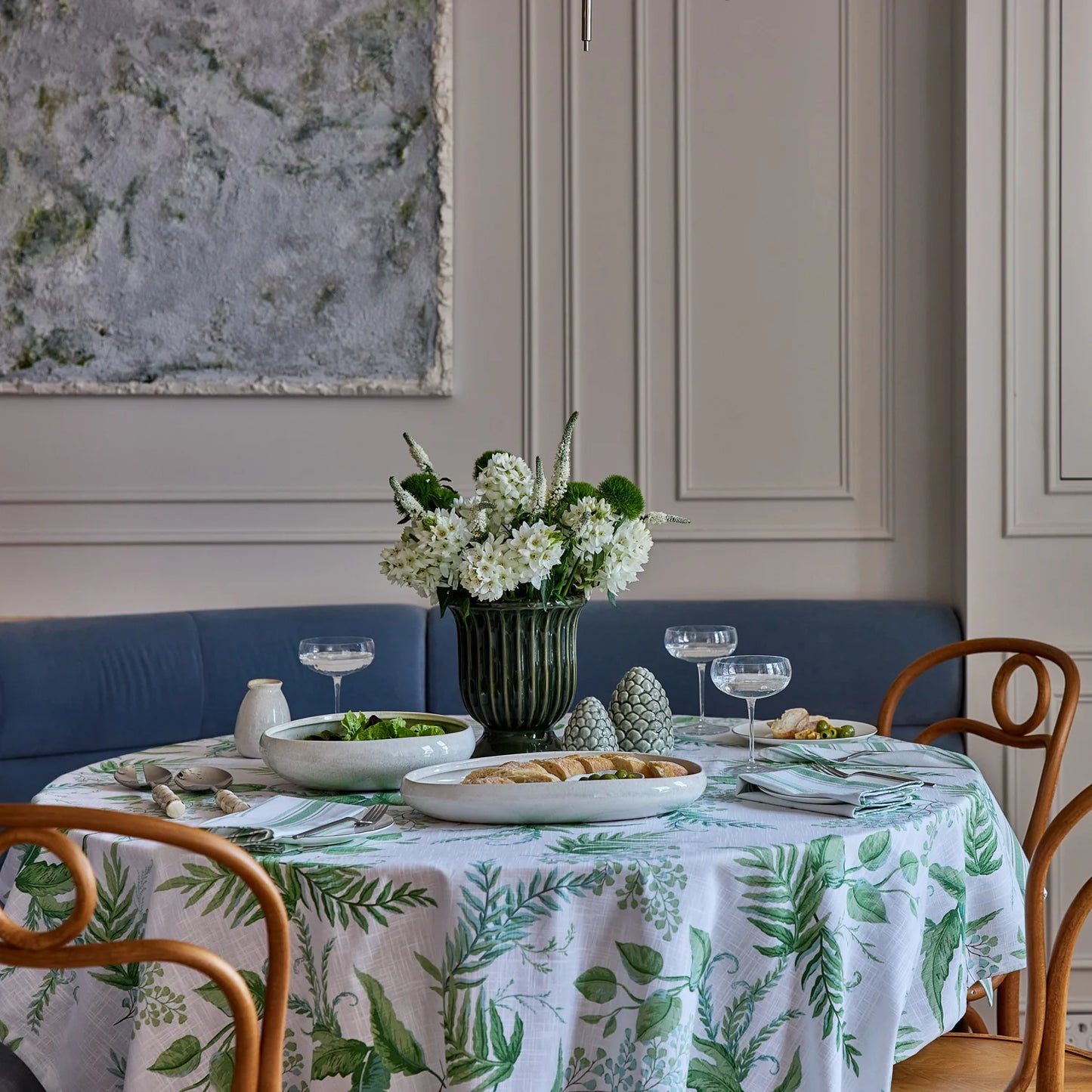 Cassie Pedestal Vase - Dark Green