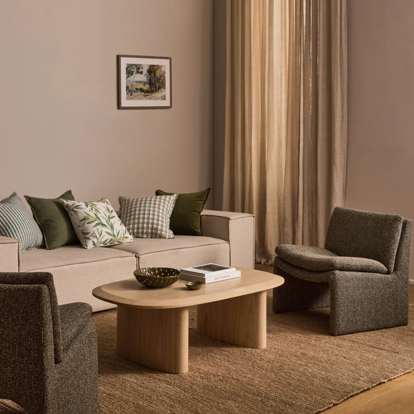 Sicilian Olive Cushion 50cm