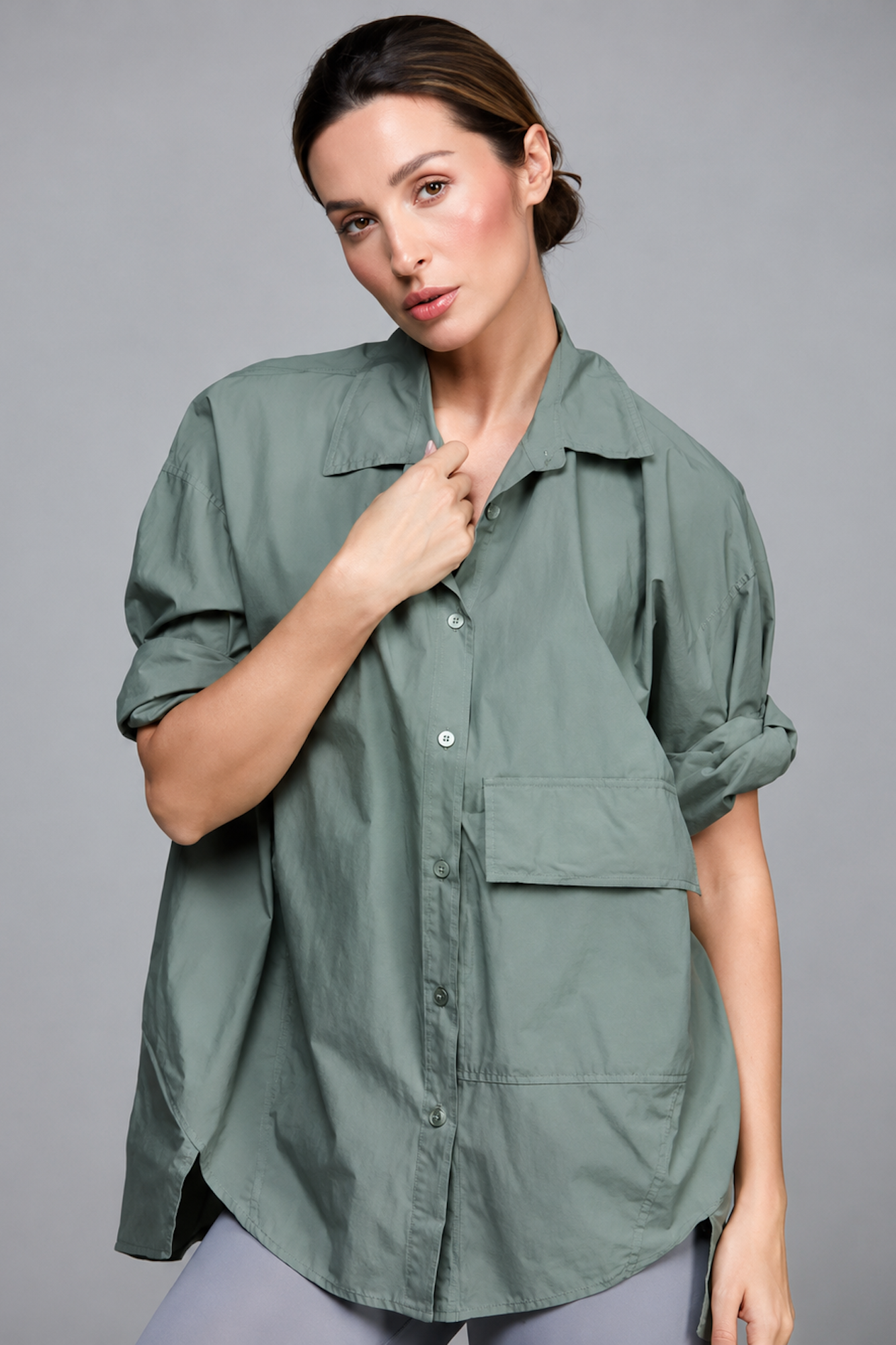 Big Pocket Shirt One Size - Light Army