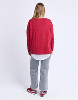 Jayne Throw On Top - Rhubarb
