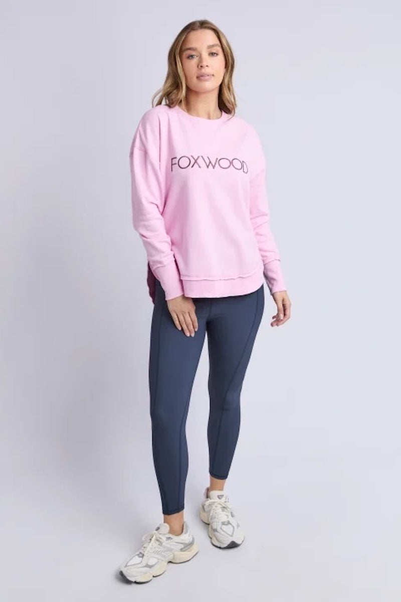 Simplified Metallic Crew - Bright Pink