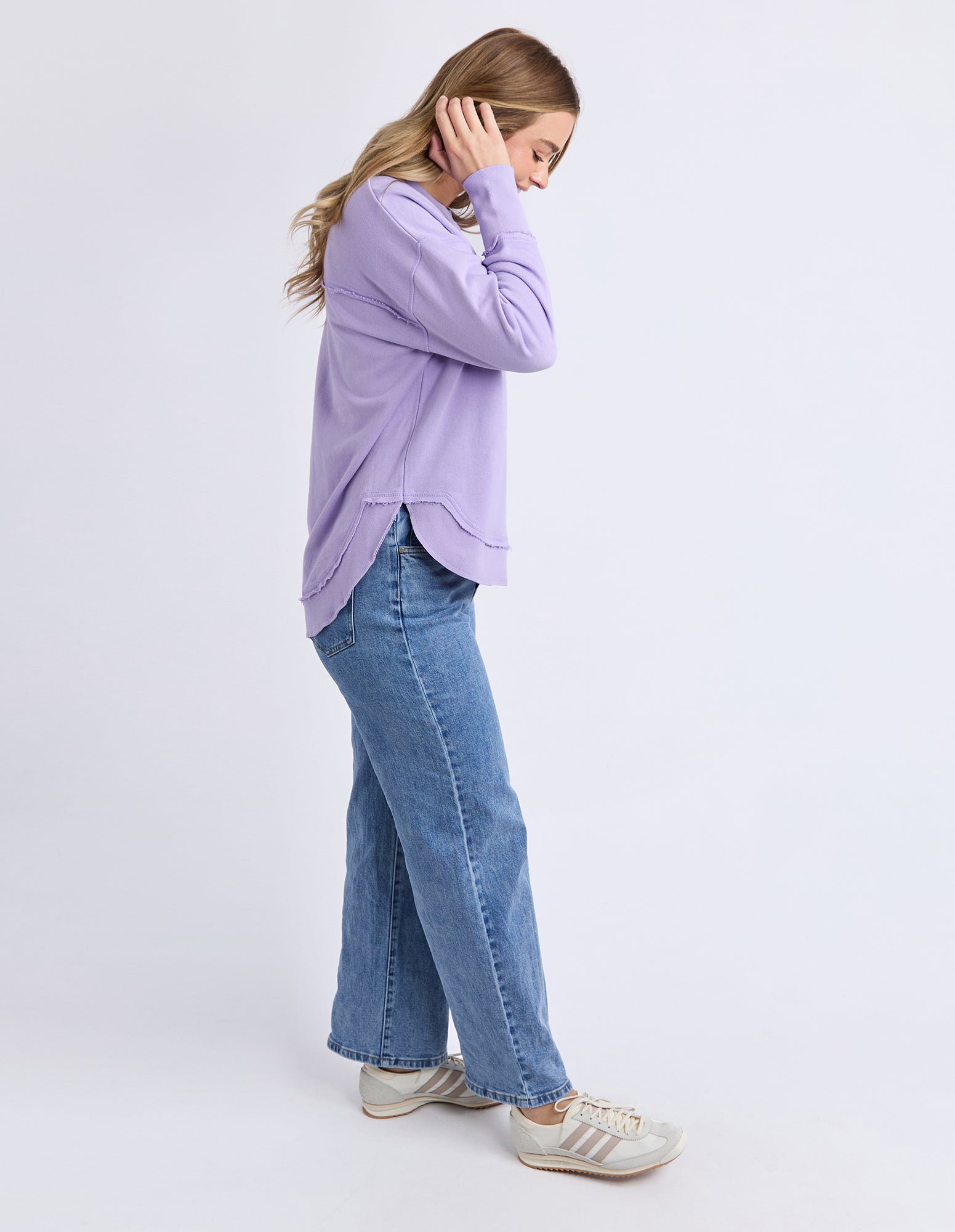 Simplified Metallic Crew - Lavender