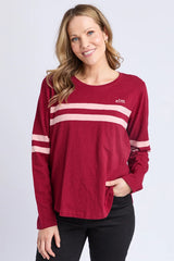 Adora Long Sleeve Tee - Maroon