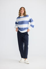 Cove Knit - Blue Multi Stripe