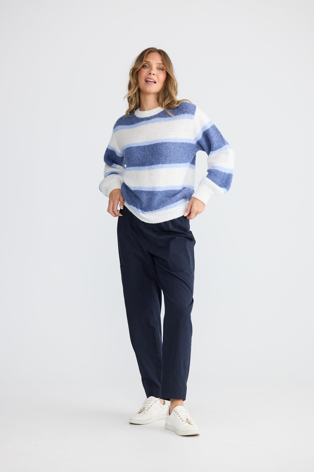Cove Knit - Blue Multi Stripe