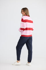 Cove Knit - Pink Multi Stripe