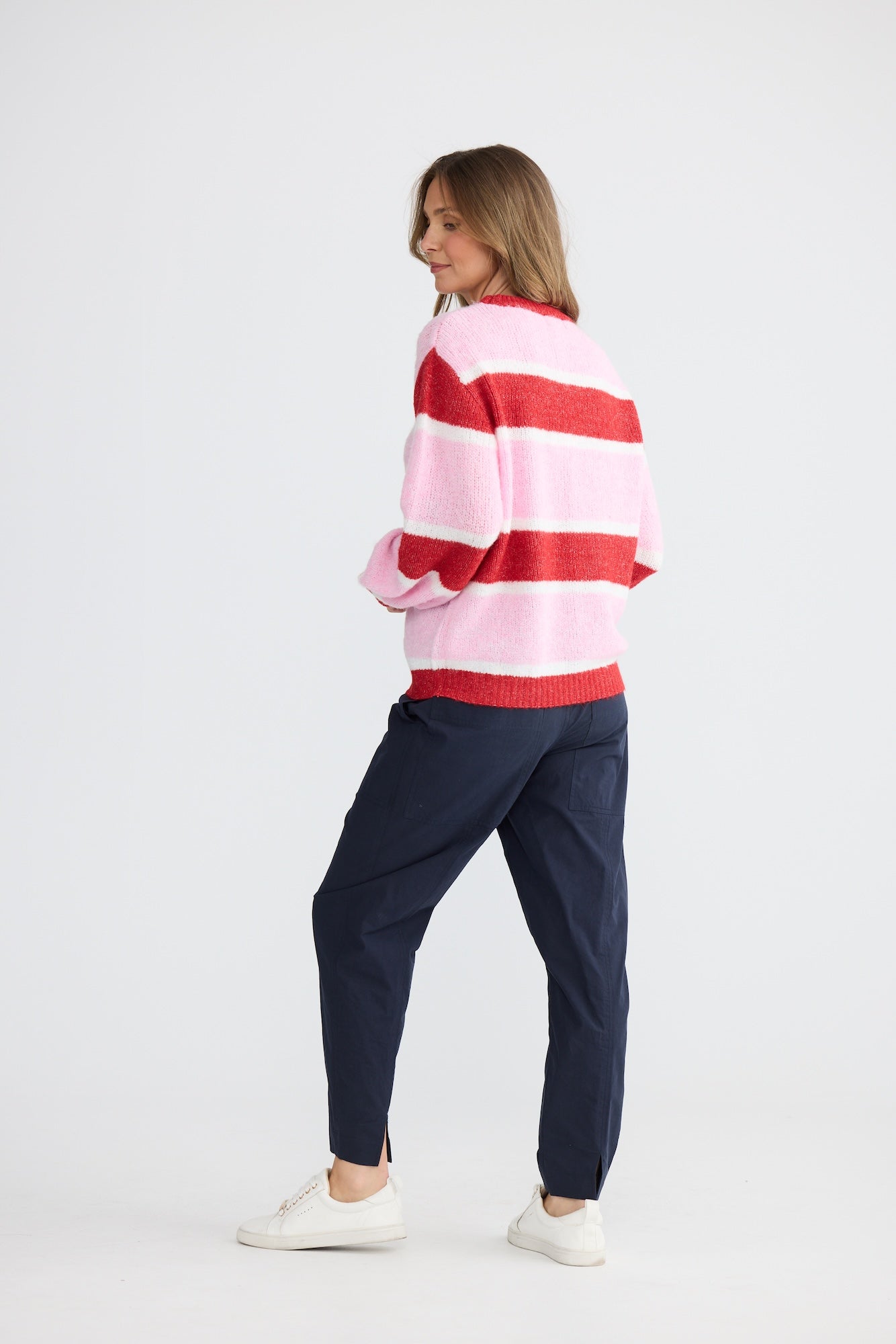 Cove Knit - Pink Multi Stripe