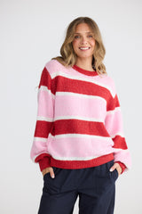 Cove Knit - Pink Multi Stripe