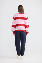 Cove Knit - Pink Multi Stripe