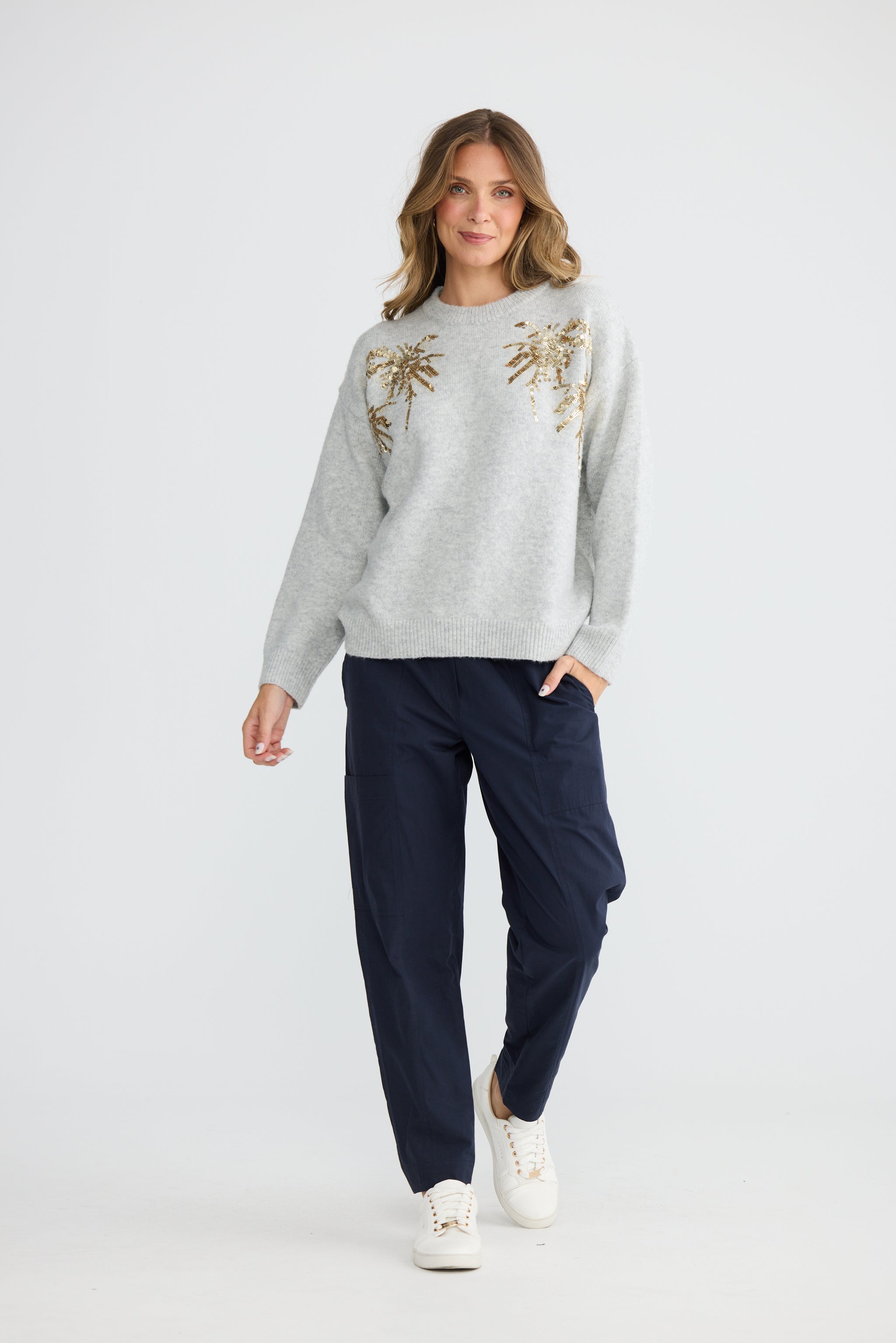Paradise Knit - Grey Marle