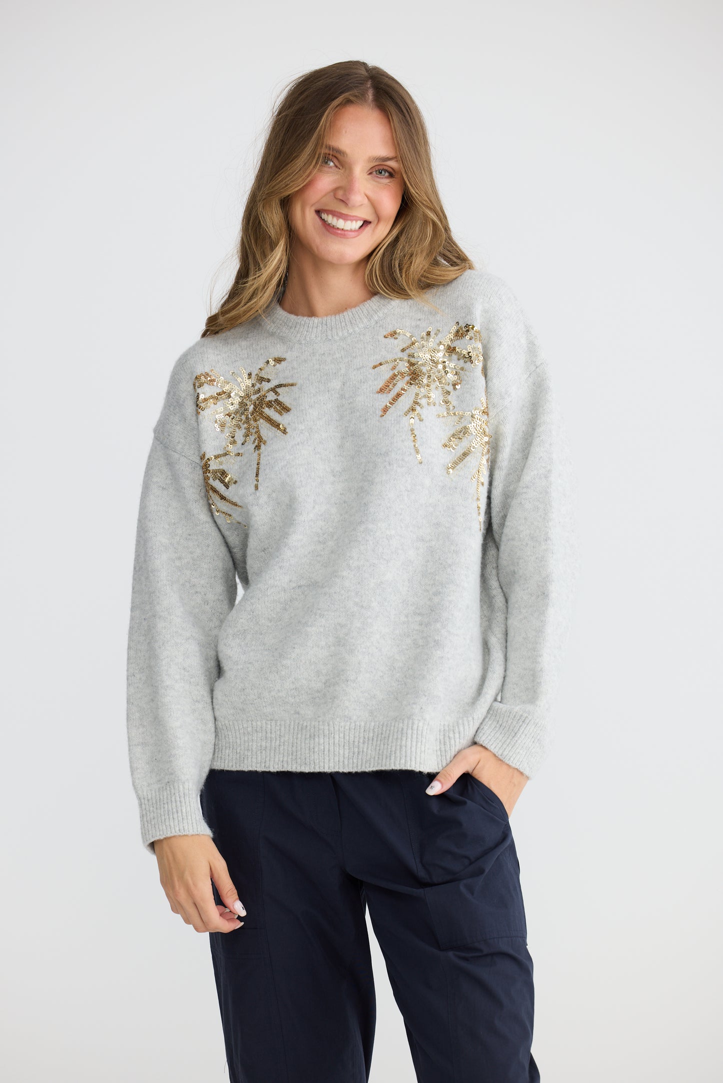 Paradise Knit - Grey Marle