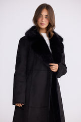 Rosamund Fur Coat - Black