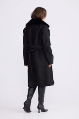 Rosamund Fur Coat - Black