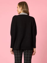 Cannes Spliced Knit - Black/Grey