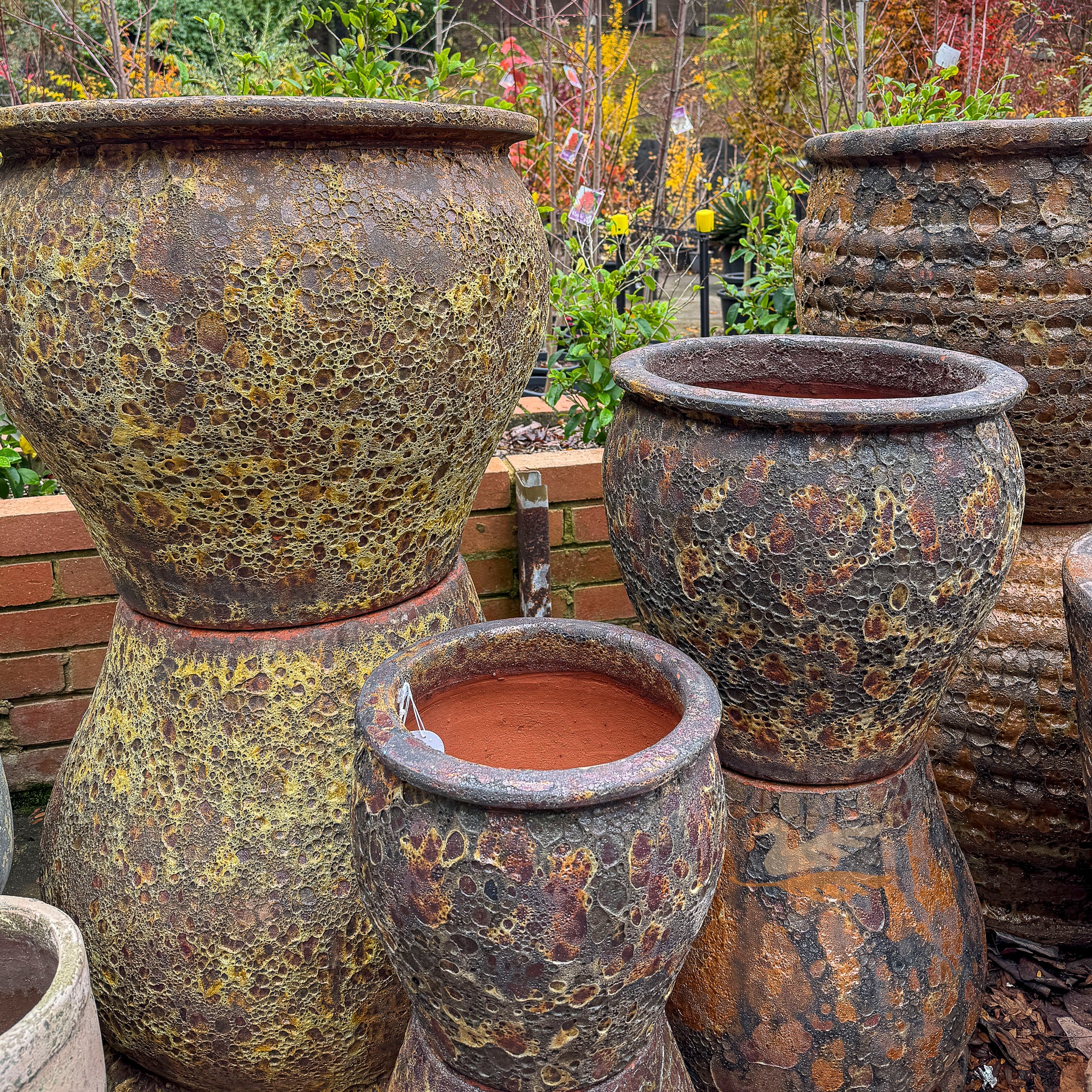Fossil Mossman Planter - Rust