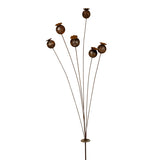 Poppy Head - Rust Stake