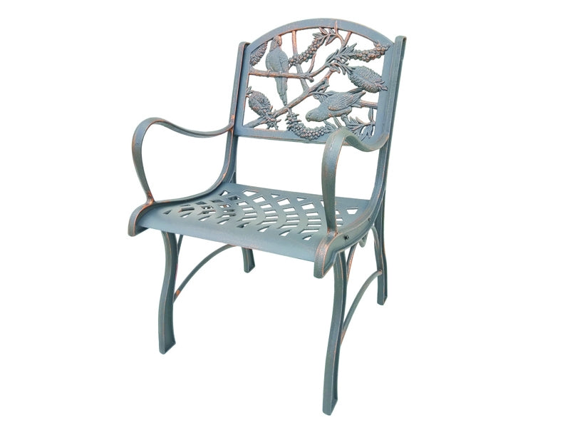 Cast Iron Armchair - Rosella & Bottlebrush