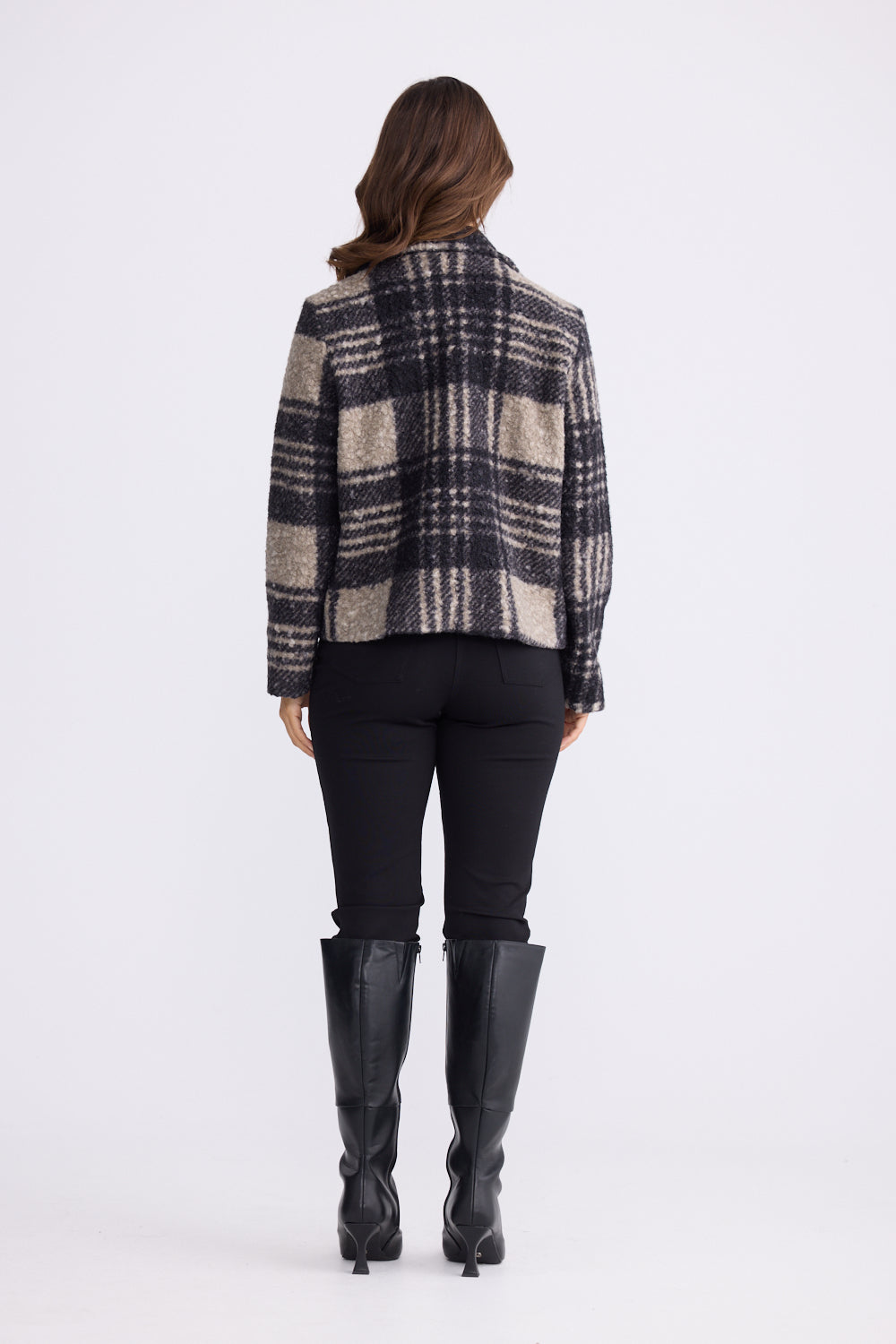 Ascot Jacket - Black Check