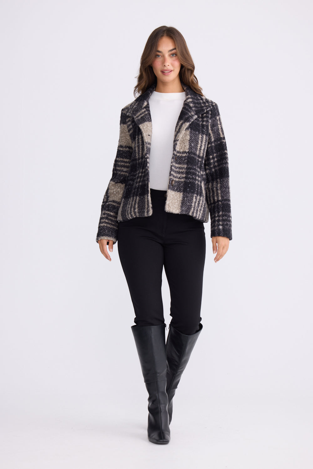 Ascot Jacket - Black Check