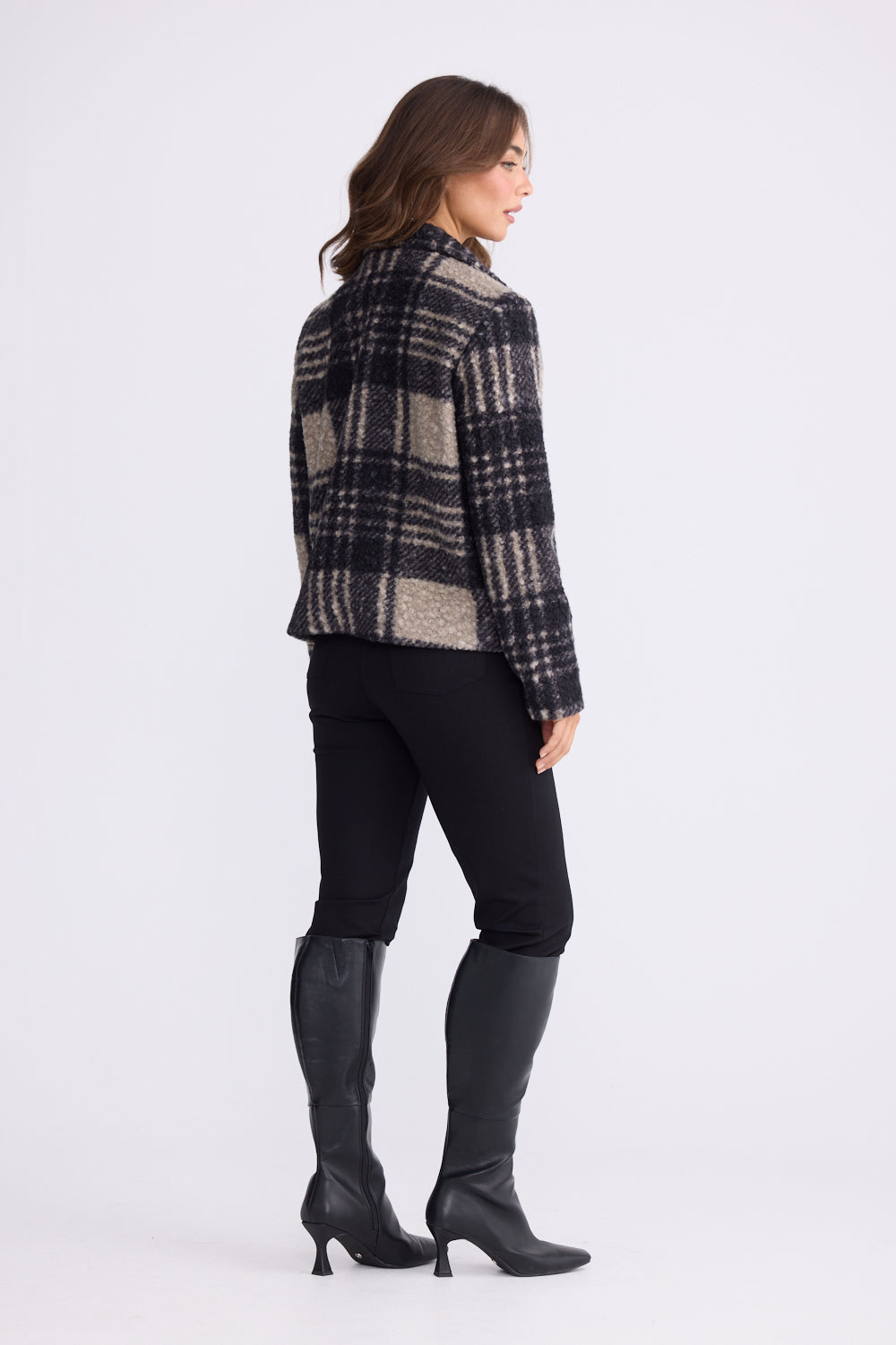 Ascot Jacket - Black Check