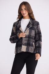 Ascot Jacket - Black Check