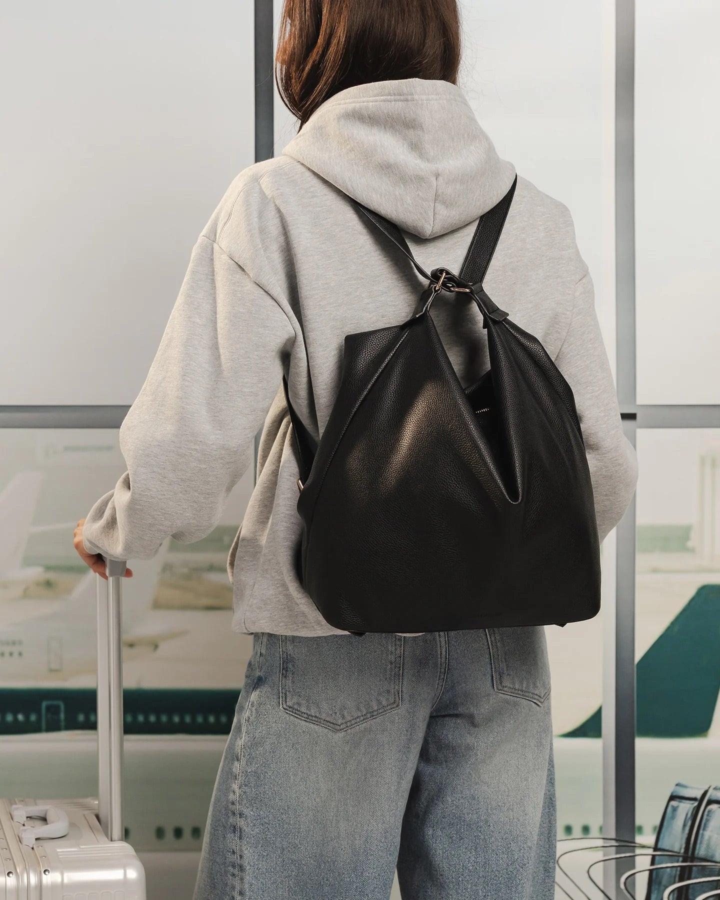 Miley Convertible Backpack - Black