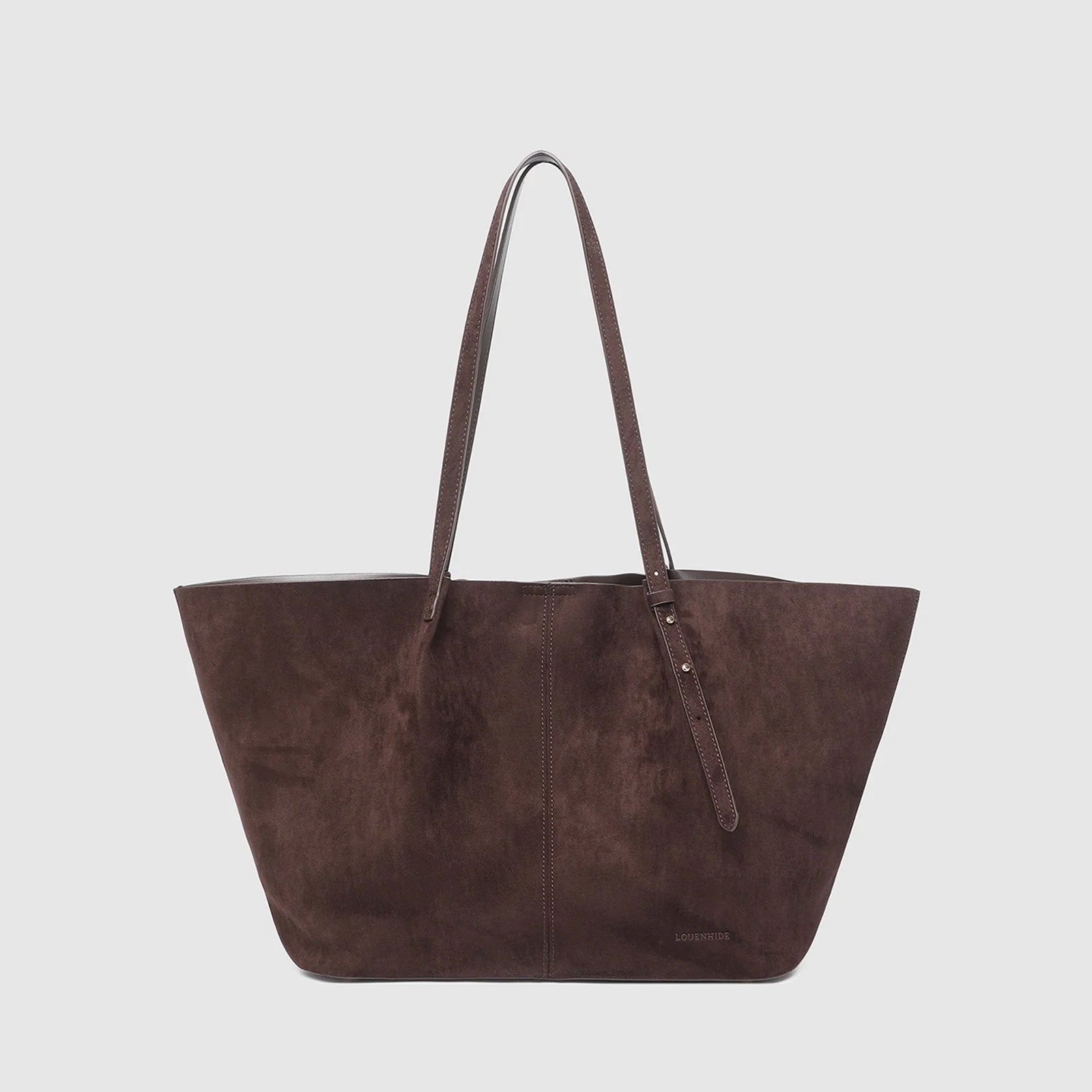 Sawyer Suedette Tote Bag - Chocolate