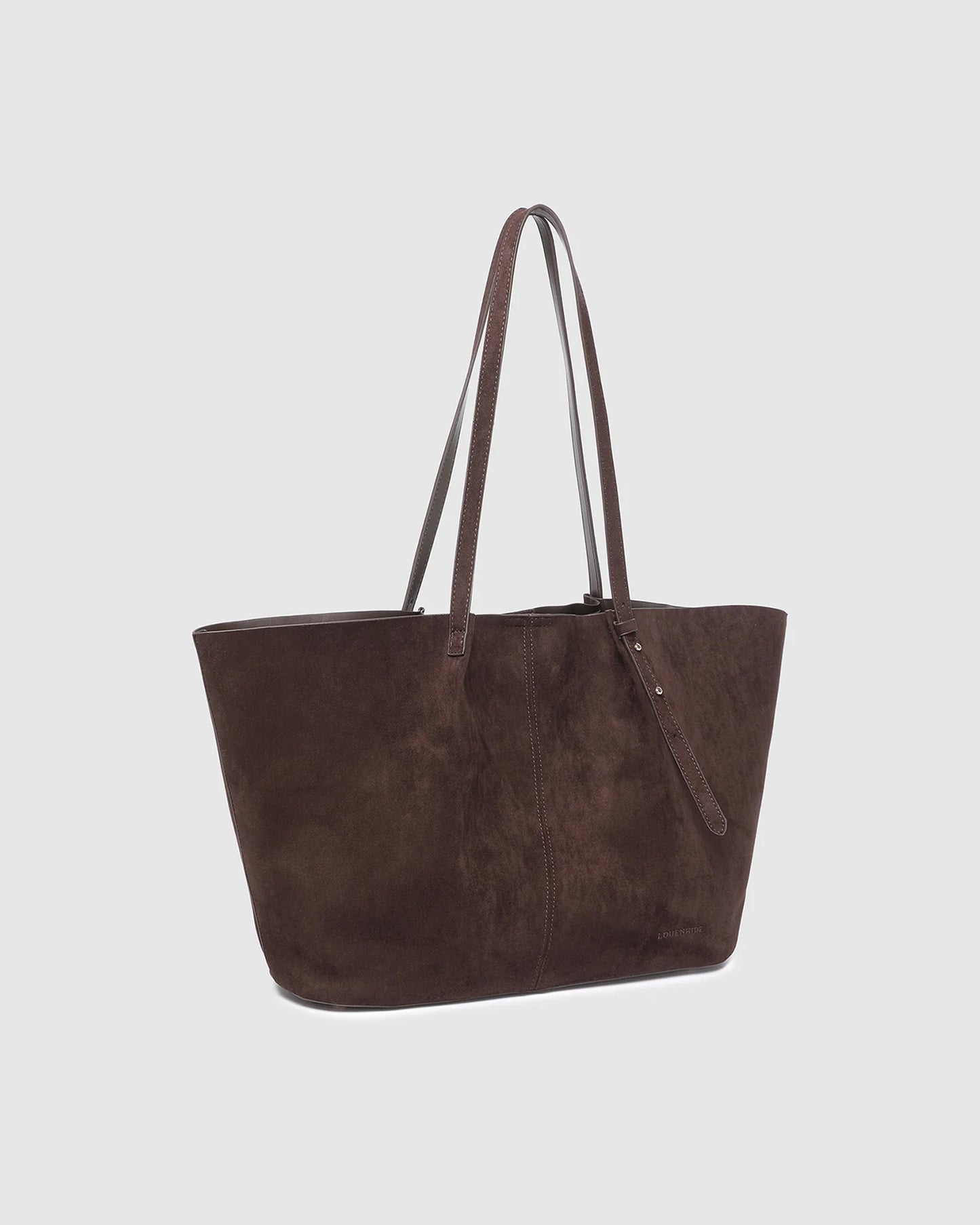 Sawyer Suedette Tote Bag - Chocolate