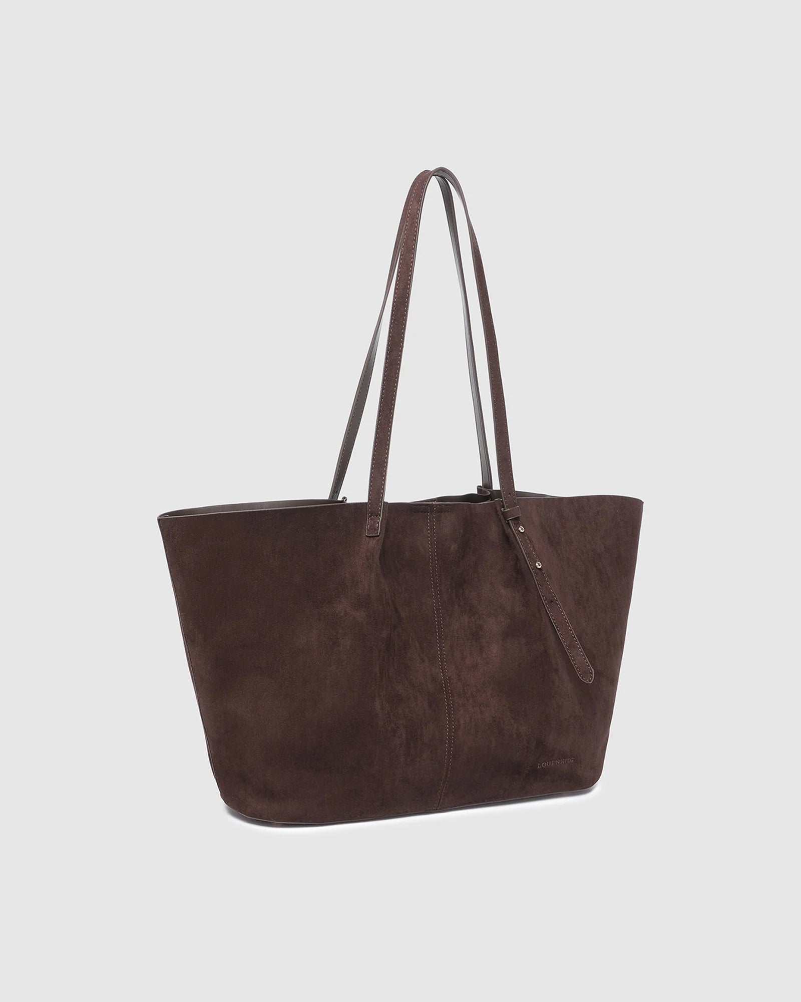 Sawyer Suedette Tote Bag - Chocolate