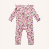 Precious Frill Coverall Bunnies & Bows - Pink Love