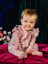 Precious Frill Coverall Bunnies & Bows - Pink Love