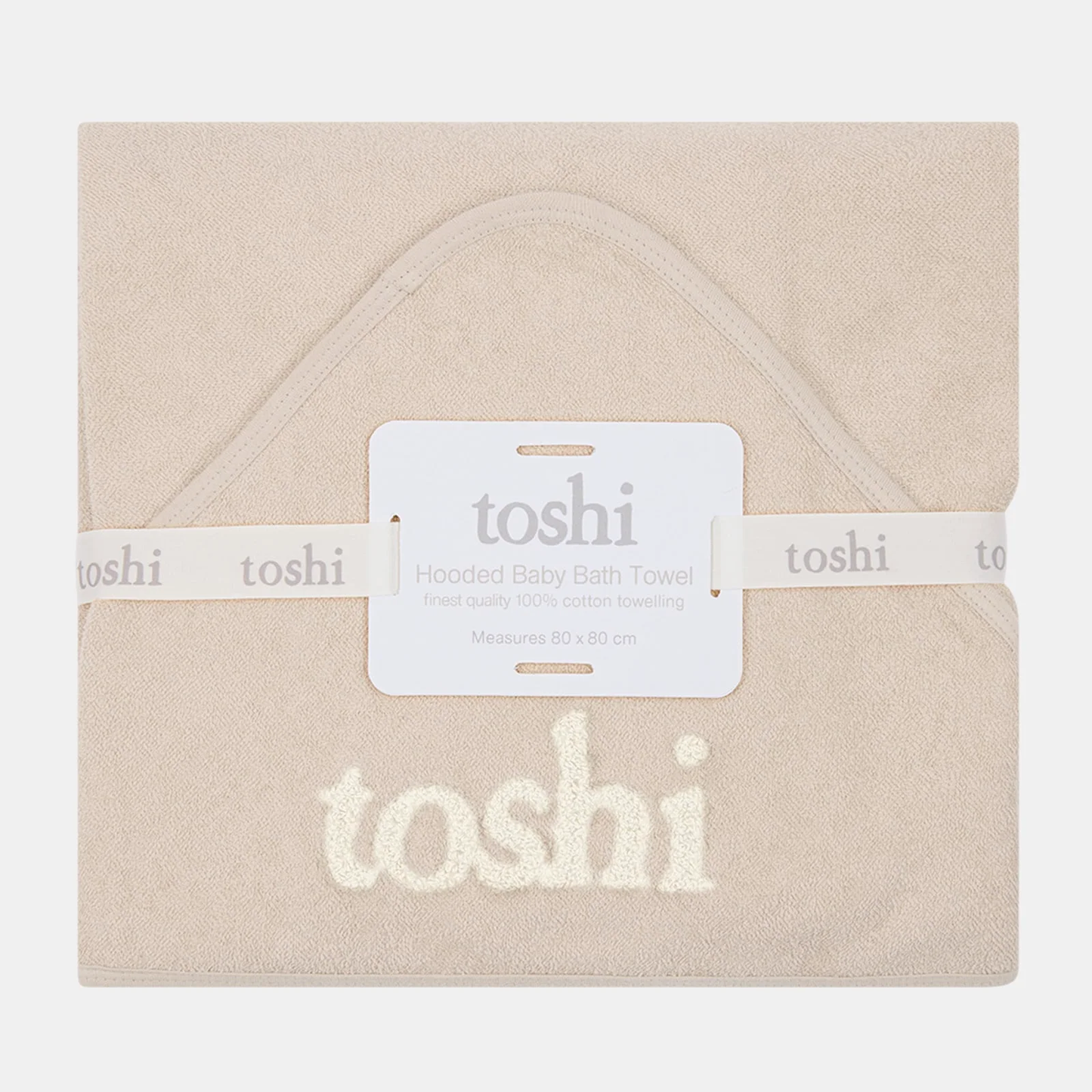 Hooded Baby Bath Towel - Oatmeal