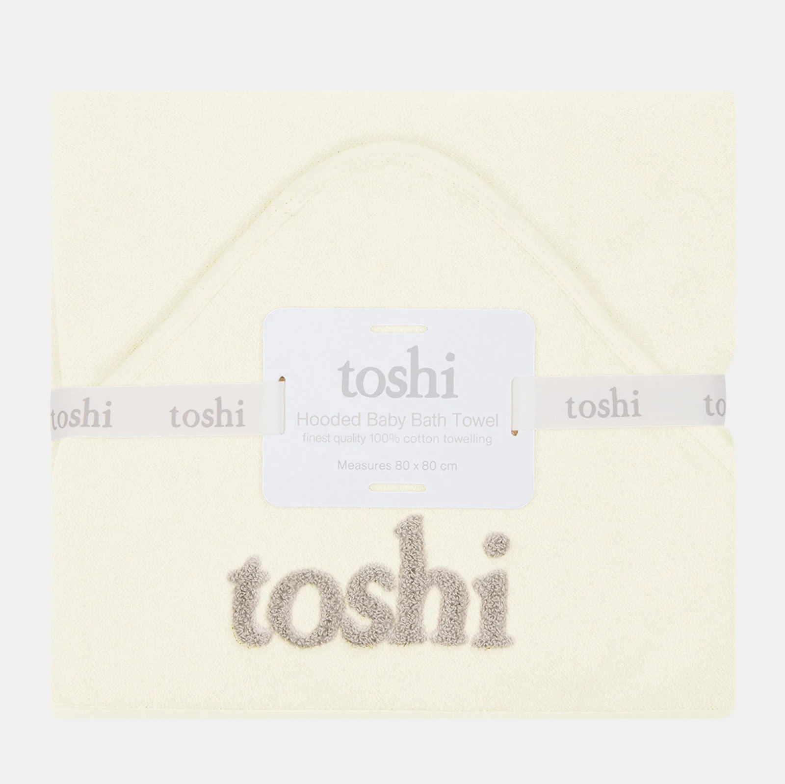 Hooded Baby Bath Towel - Cream