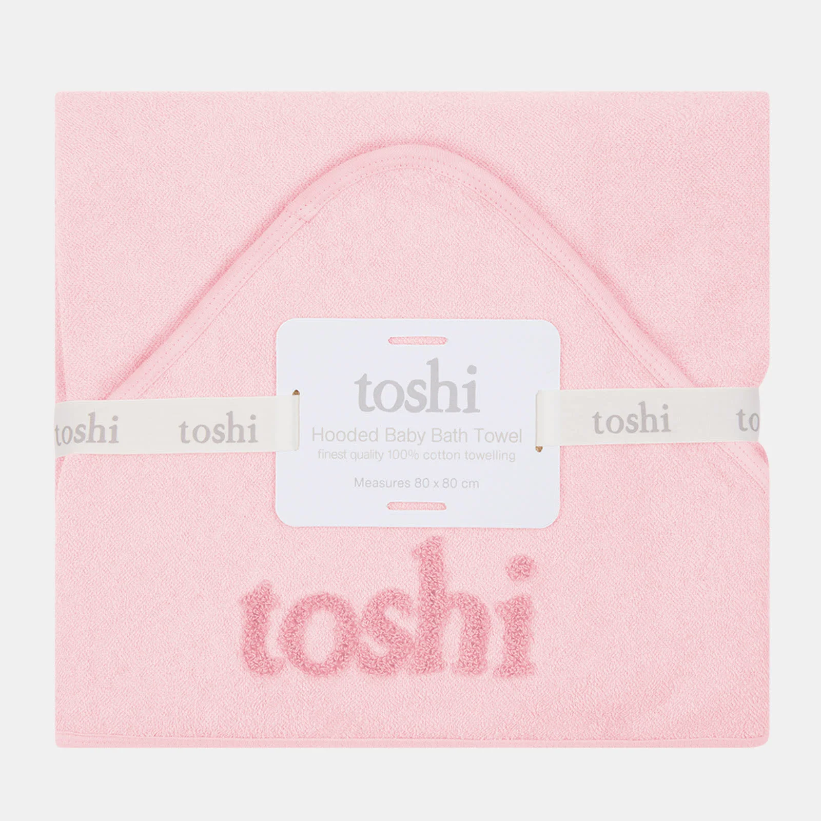 Hooded Baby Bath Towel - Misty Rose