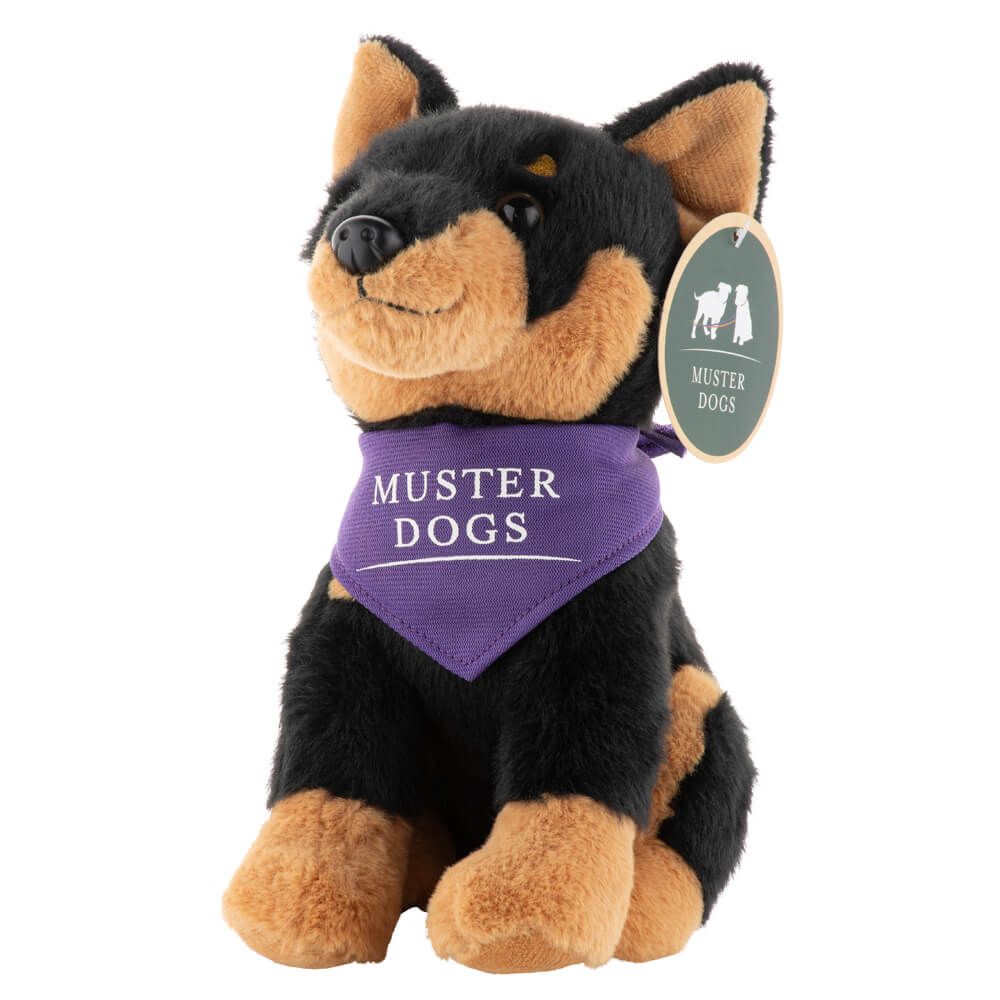 Muster Dog - Black & Tan Kelpie Plush 22cm