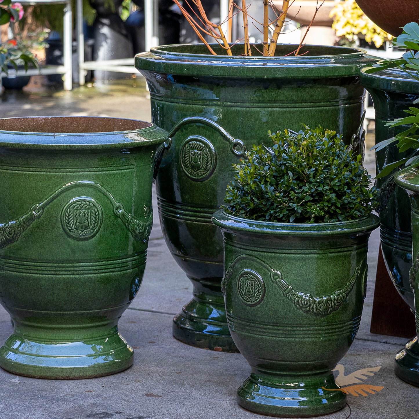 Anduze Urn - French Green